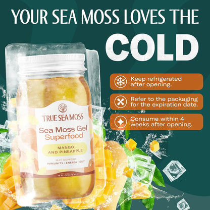Premium Mango-Pineapple Sea Moss Gel™