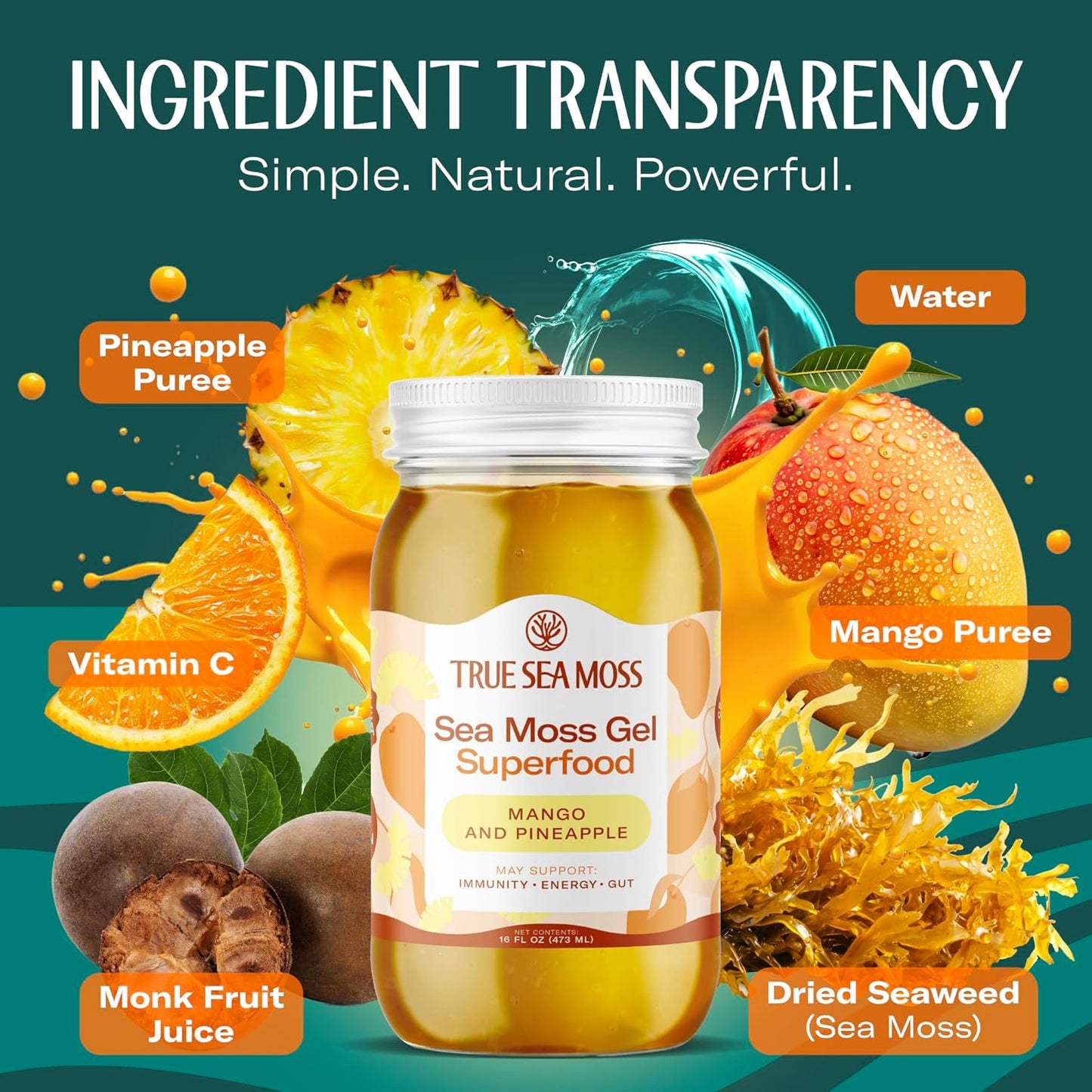 Premium Mango-Pineapple Sea Moss Gel™